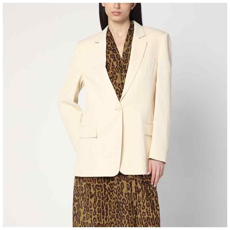 Stella McCartney Single-breasted jacket in butter colour, theFeinheit