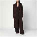 Stella McCartney Double-breasted plum wool coat