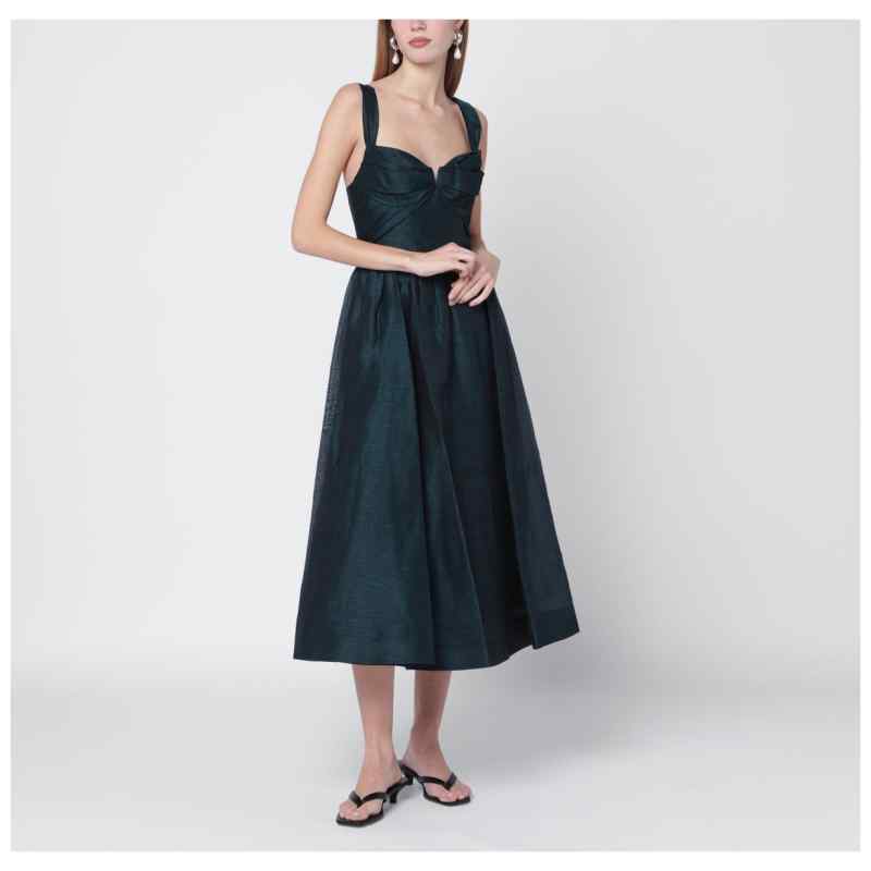 ZIMMERMANN Rebellion draped midi dress, theFeinheit