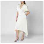 Stella McCartney Butter-colored satin midi dress