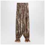 Valentino Pleated silk-blend trousers