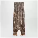 Valentino Pleated silk-blend trousers