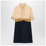 Valentino Mini dress with ruffles and bow in silk