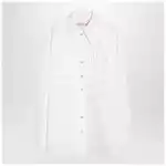 Valentino White cotton shirt with ruffles