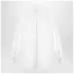 Valentino White cotton shirt with ruffles