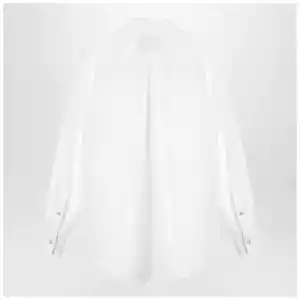 Valentino White cotton shirt with ruffles