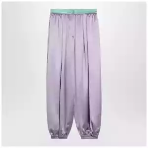 Valentino Wide lilac silk pants