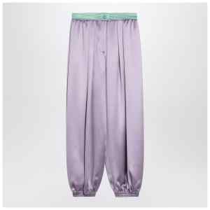 Valentino Wide lilac silk pants