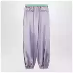 Valentino Wide lilac silk pants
