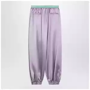 Valentino Wide lilac silk pants