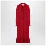 Valentino Red dress with ruffled bow