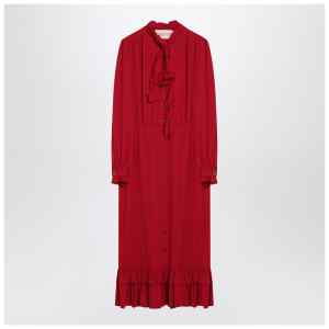 Valentino Red dress with ruffled bow