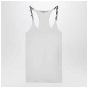 Stella McCartney White tank top with chain straps