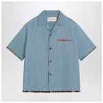 Valentino Denim shirt with floral trims