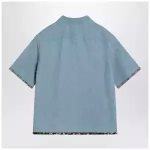 Valentino Denim shirt with floral trims