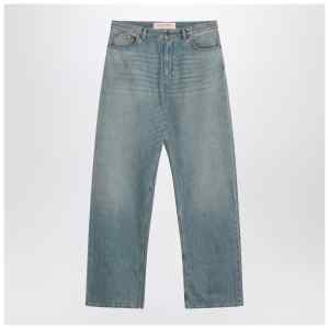 Valentino Light blue jeans with washed effect