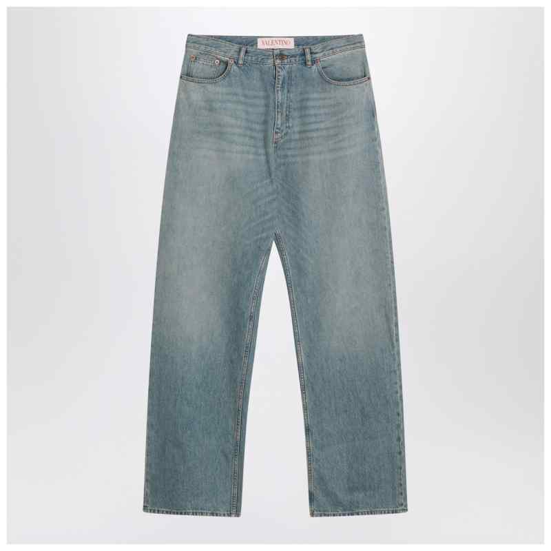 Valentino Light blue jeans with washed effect, theFeinheit