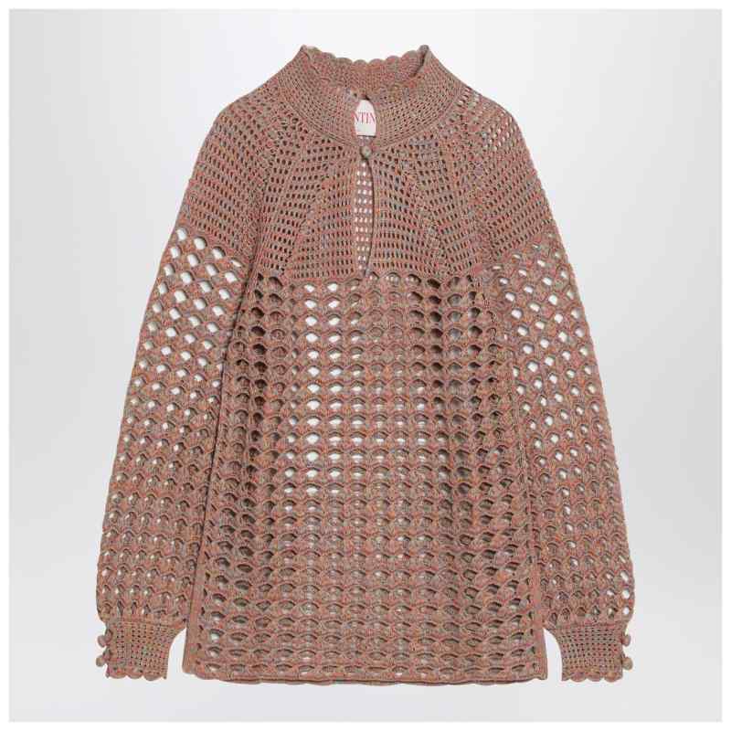 Valentino Openwork sweater in linen blend Valentino Openwork sweater in linen blend, theFeinheit