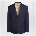 Valentino Blue single-breasted wool jacket