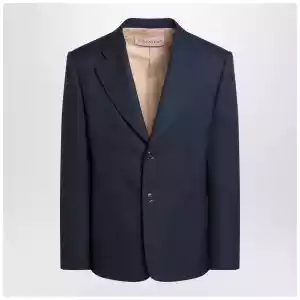 Valentino Blue single-breasted wool jacket