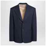 Valentino Blue single-breasted wool jacket