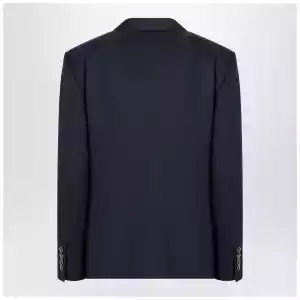 Valentino Blue single-breasted wool jacket