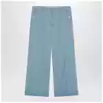Valentino Light blue wide jeans with cuff