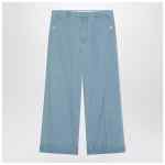Valentino Light blue wide jeans with cuff