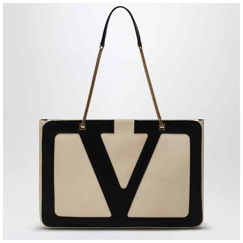 Valentino Garavani Large Viva Superstar bag in butter white/black, theFeinheit