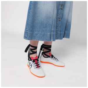 Valentino Garavani White perforated nappa leather Chromathon Sneaker