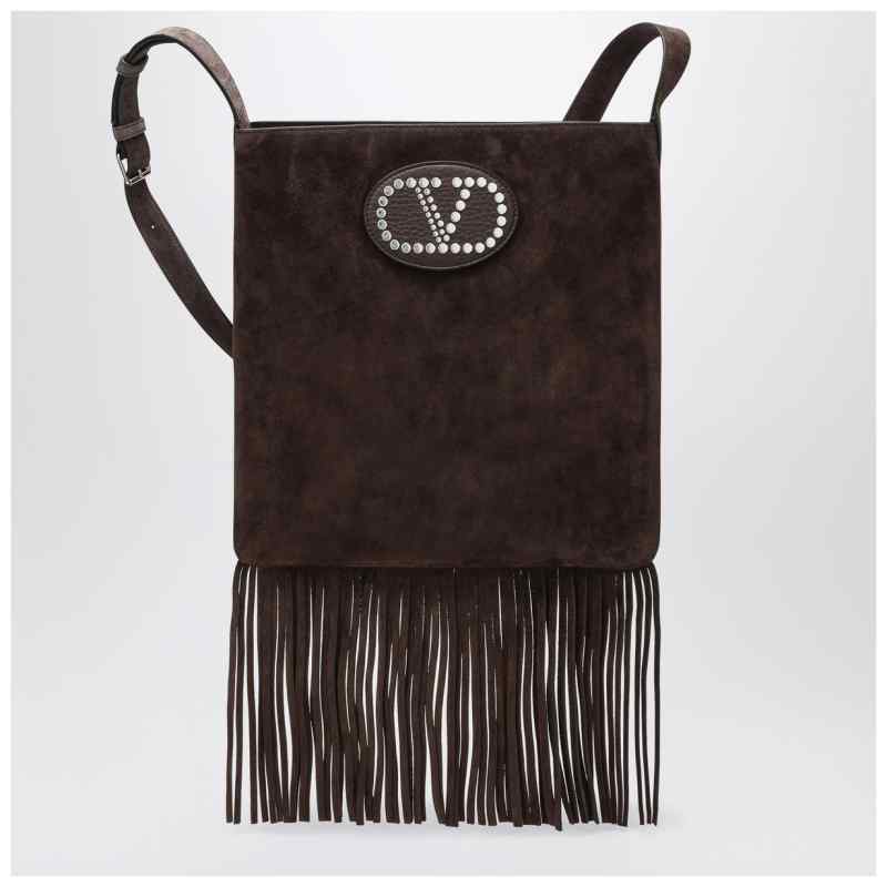 Valentino Garavani Nellc&ocirc;te dark brown suede bag, theFeinheit