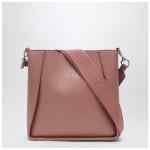 Stella McCartney Square pink crossbody bag with logo