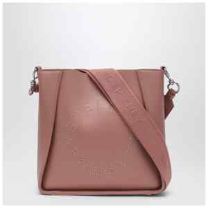 Stella McCartney Square pink crossbody bag with logo