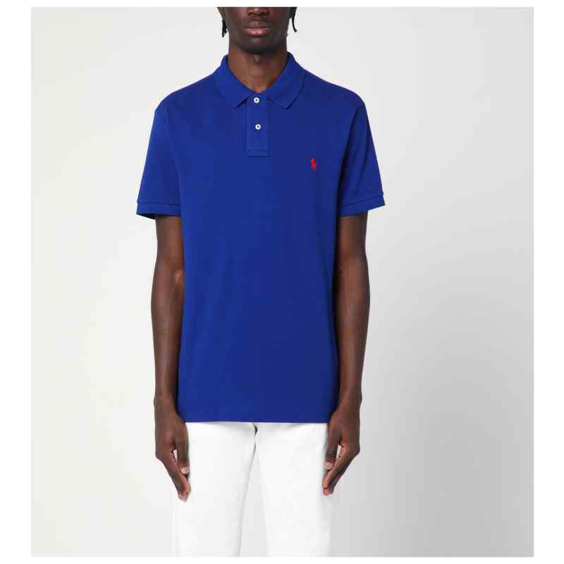 Polo Ralph Lauren Electric blue Custom Slim-Fit polo, theFeinheit