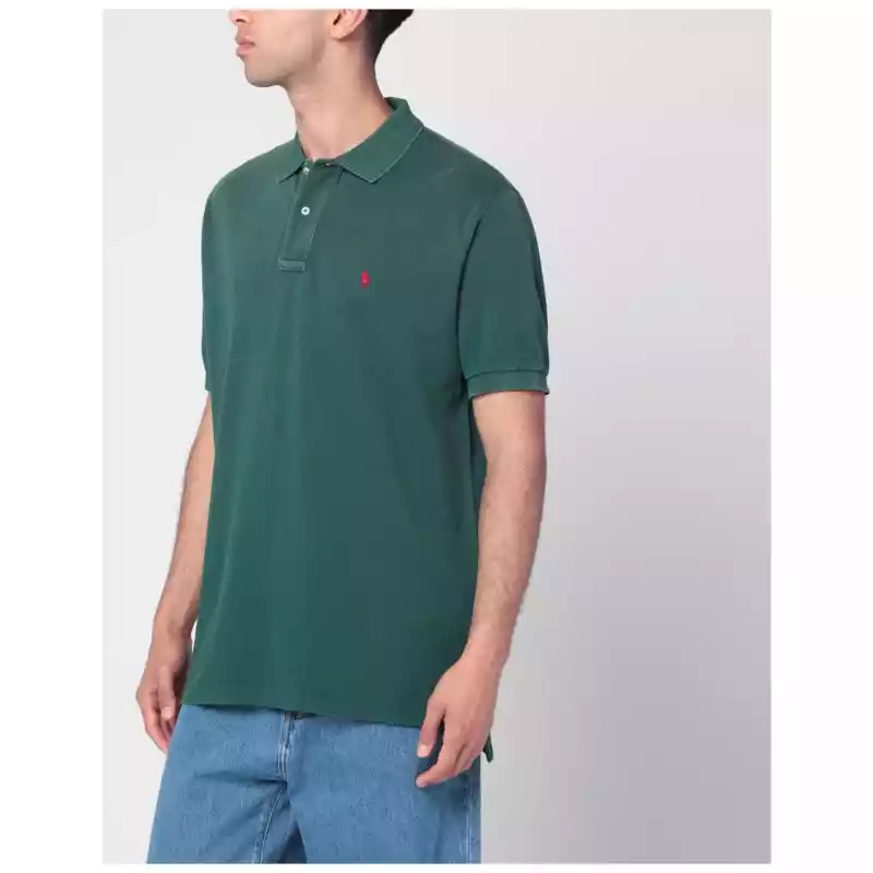 Polo Ralph Lauren Washed forest green cotton polo