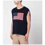 Polo Ralph Lauren Navy blue vest with flag Big-Fit