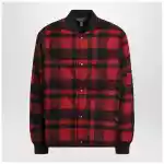 Polo Ralph Lauren Red and black quilted check bomber