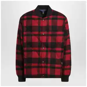 Polo Ralph Lauren Red and black quilted check bomber