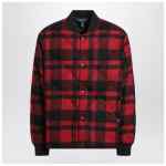Polo Ralph Lauren Red and black quilted check bomber