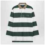 Polo Ralph Lauren Green/cream striped Classic Fit polo shirt