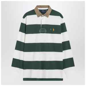 Polo Ralph Lauren Green/cream striped Classic Fit polo shirt