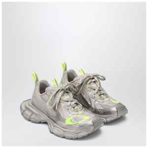 Balenciaga 3XL taupe/neon yellow sneakers in mesh and polyurethane