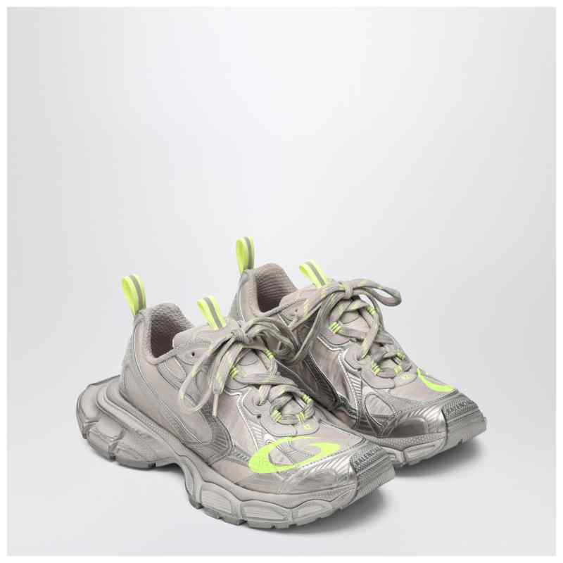 Balenciaga 3XL taupe/neon yellow sneakers in mesh and polyurethane, theFeinheit