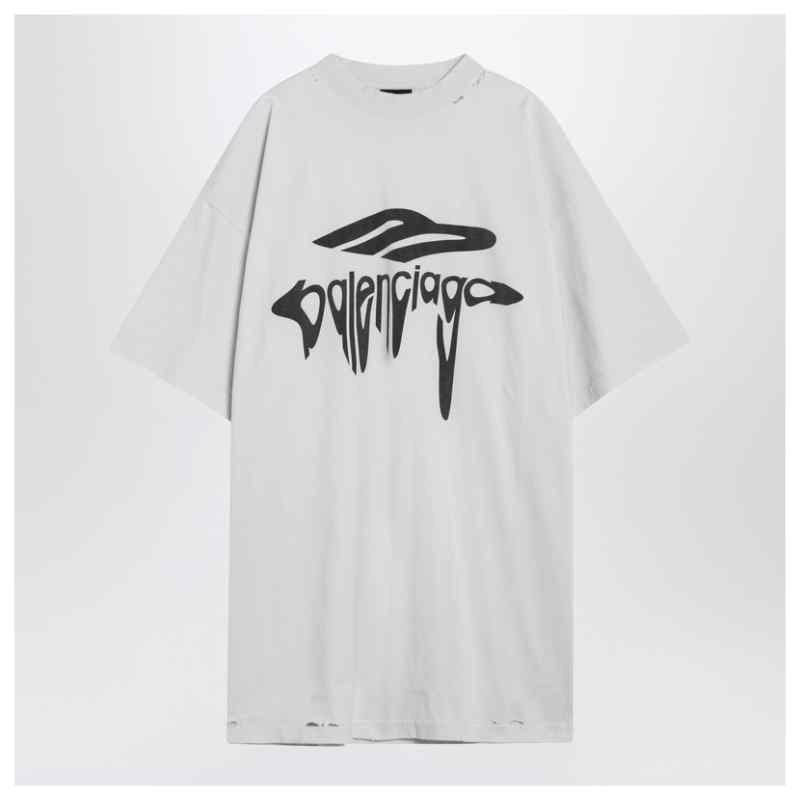 Balenciaga T-shirt over 3B Liquified white/black washed, theFeinheit
