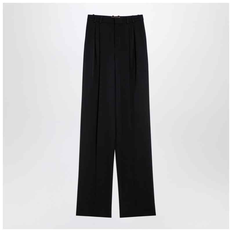 Saint Laurent Black wool wide trousers Saint Laurent Black wool wide trousers, theFeinheit