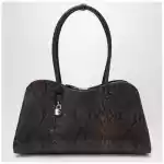 Stella McCartney Espresso snake-effect Ryder tote bag