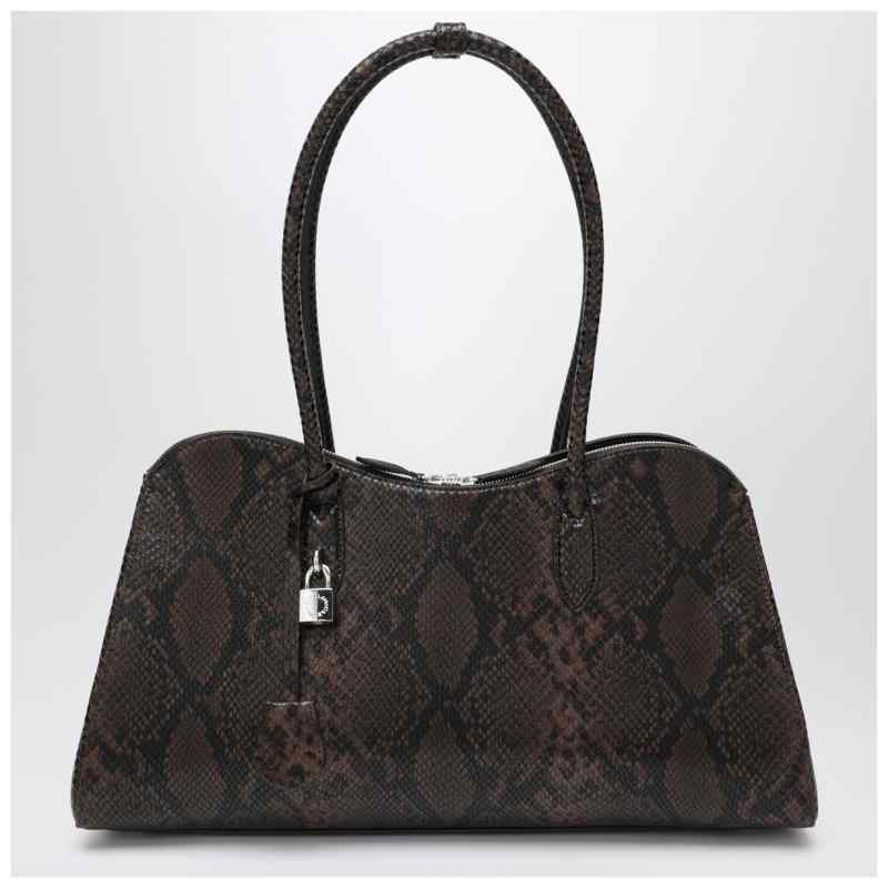 Stella McCartney Espresso snake-effect Ryder tote bag Stella McCartney Espresso snake-effect Ryder tote bag, theFeinheit