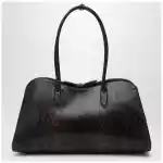 Stella McCartney Espresso snake-effect Ryder tote bag