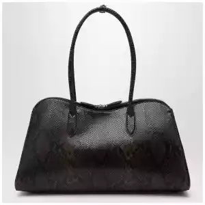 Stella McCartney Espresso snake-effect Ryder tote bag