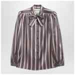 Valentino Striped Crepe de Chine shirt